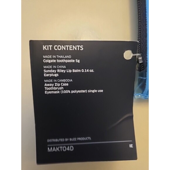 UNITED AIRLINES [UA] First Class Domestic Away Amenity Kit, Postcard Travel Fly - Picture 3 of 5